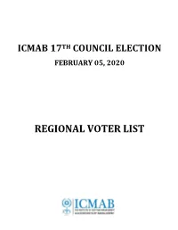 Regional Voter List