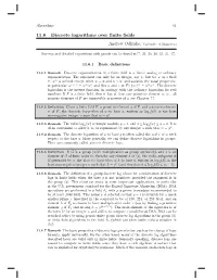 11.6 Discrete Logarithms Over Finite Fields
