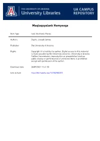 A Thesis Submitted to the Faculty of the DEPARTMENT