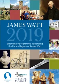 Bicentenary Programme Celebrating the Life and Legacy of James Watt