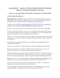 Lawrence – Mollo Title Showdown with Big Implications Tonight on Gfl