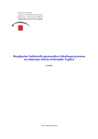 Predlog Za Razglasitev