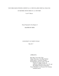 The Persuasive Power of Ridicule: a Critical Rhetorical Analysis