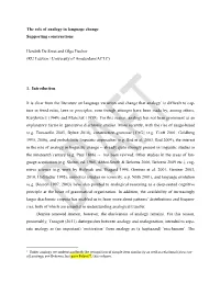 The Role of Analogy in Language Acquisition