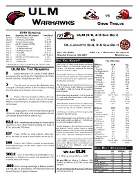Warhawks Game Twelve
