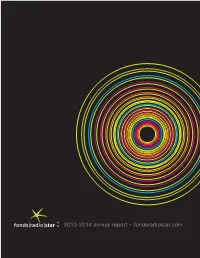2013-2014 Annual Report – Fondsradiostar.Com