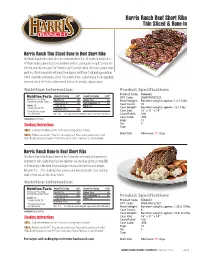 Harris Ranch Beef Short Ribs Thin Sliced & Bone-In