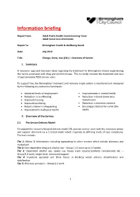Information Briefing