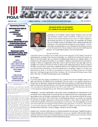 Message from the President Col Charles Dalcourt Usa Ret