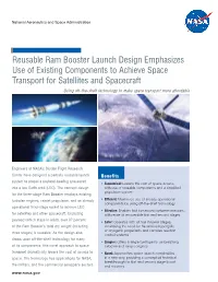 Reusable Ram Booster Launch Design Emphasizes Use of Existing