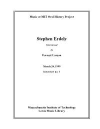 Stephen Erdely