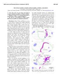 Tectonic Mapping of Rift Zones on Rhea, Tethys, and Dione P