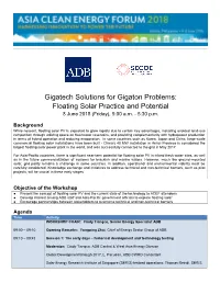 Floating Solar Practice and Potential 8 June 2018 (Friday), 9:00 A.M