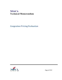 Congestion Pricing Evaluation