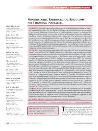 Functional Radiosurgery