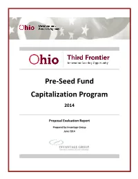 Pre-Seed Fund Capitalization Program 2014