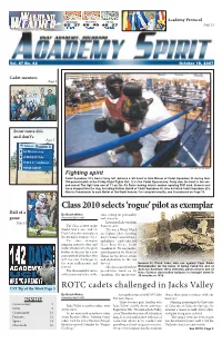Class 2010 Selects 'Rogue' Pilot As Exemplar