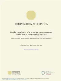 On the Complexity of a Putative Counterexample to the P-Adic Littlewood Conjecture