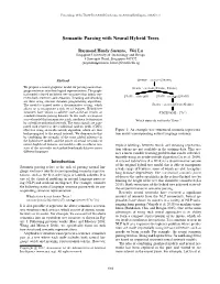 Semantic Parsing with Neural Hybrid Trees