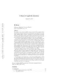 Arxiv:1303.5113V4 [Math.AP] 15 Feb 2014 S Class: MSC Keywords: Introduction 1 Contents