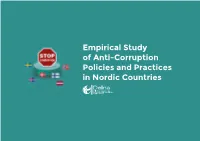 Empirical Study of Anti-Corruption Policies and Practices in Nordic