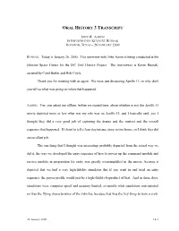 John W. Aaron Interviewed by Kevin M