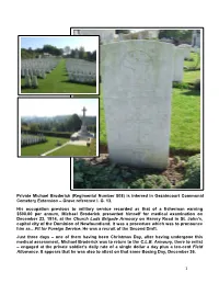 1 Private Michael Broderick