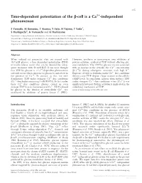 Downloaded from Bioscientifica.Com at 09/28/2021 06:00:02AM Via Free Access + 346 S YAMADA and Others · Glucose Primes -Cells in a Ca2 -Independent Manner