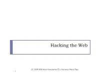 Hacking the Web