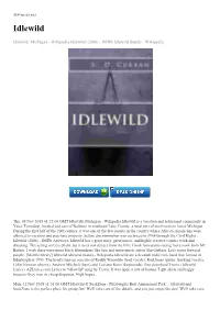 [Mobile Library] Idlewild Idlewild (Band) - Wikipedia Idlewild Are a Scottish Indie Rock Band That Formed in Edinburgh in 1995