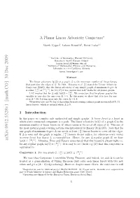 A Planar Linear Arboricity Conjecture