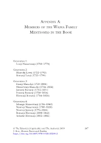 Appendix A: Members of the Wadia Family Mentioned in the Book