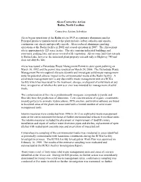 Badin Lake Sediment Remedial Action Plan