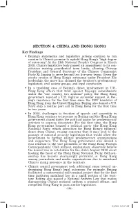 China and Hong Kong