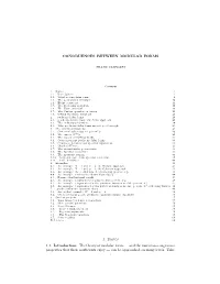 Congruences Between Modular Forms