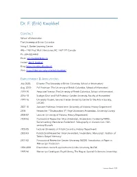 Dr. F. (Erik) Kwakkel