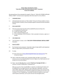 DUA LIPA FUTURE NOSTALGIA VIRTUAL EVENT” Promotion Terms and Conditions