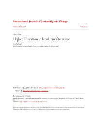 Higher Education in Israel: an Overview Ami Rokach York University, Toronto, Canada; Center for Academic Studies, Or Yehuda, Israel