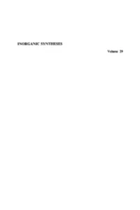 Inorganic Syntheses