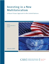 Investing in a New Multilateralism