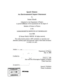 Quark Masses