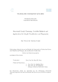 Structural Graph Clustering: Scalable Methods and Applications for Graph Classiﬁcation and Regression