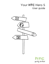 Your HTC Hero S User Guide 2 Contents Contents