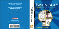 Brain Age 2 Manual