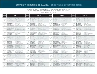 Segunda Ronda • Second Round Dic • Dec