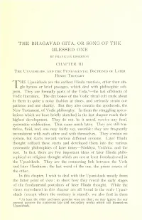 The Bhagavad Gita, Or Song of the Blessed One