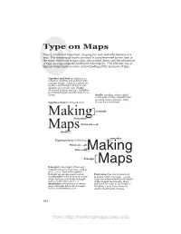 Type on Maps