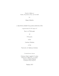 Bodily Awareness, Pain, and the Self by Adam L Bradley a Dissertation