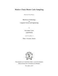 Markov Chain Monte Carlo Sampling