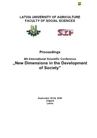 New Dimensions in the Development of Society (4 : 2008 : 4Th